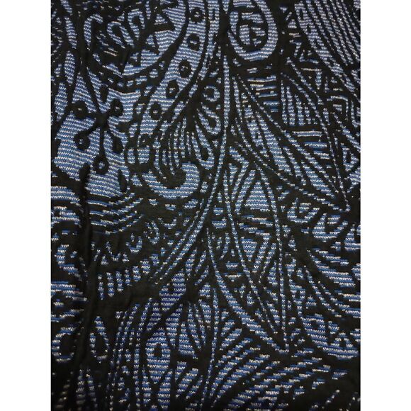 Onque Shirt Ladies 1x Long Sleeve Blue‎ Black Stretch - Picture 4 of 7